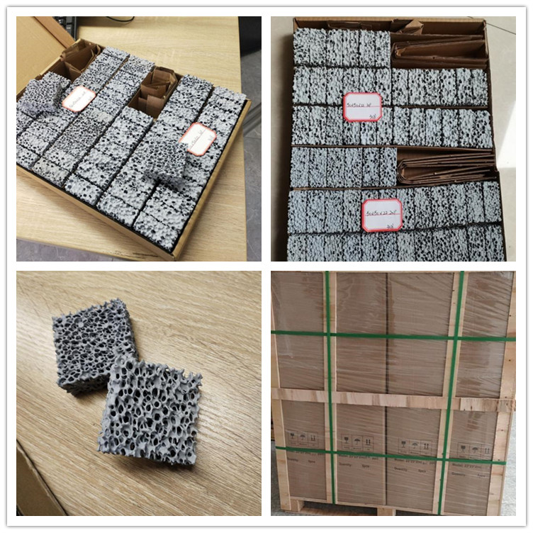 8 Pallets SIC Ceramic Foam Filters for Our India Client