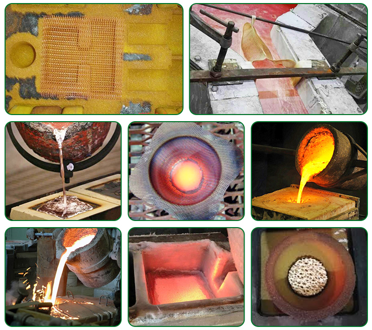 Why are casting filters used during foundry production