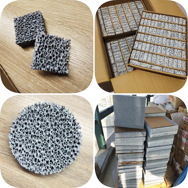 Many Shapes Of SIC Ceramic Foam Filters