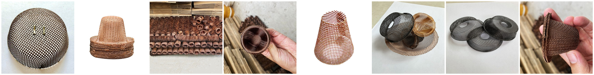 Cap Filter Mesh of different shapes