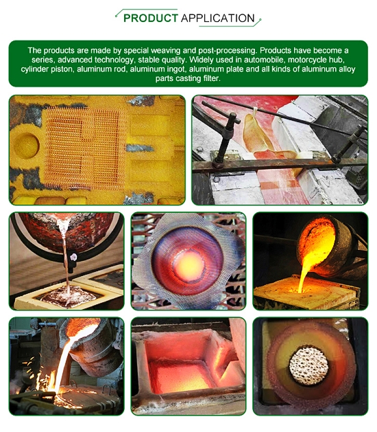 Smokeless Odorless Fiberglass Casting Filter Mesh For Alumina