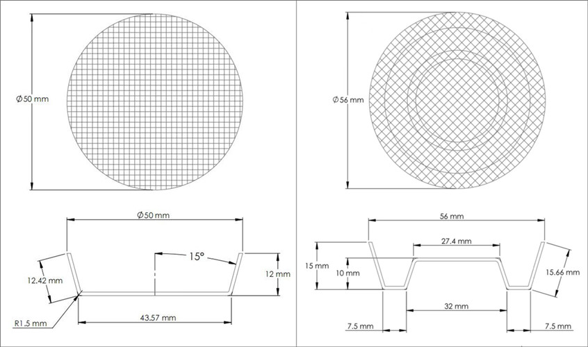 Fiberglass filtration Mesh Cap for aluminum