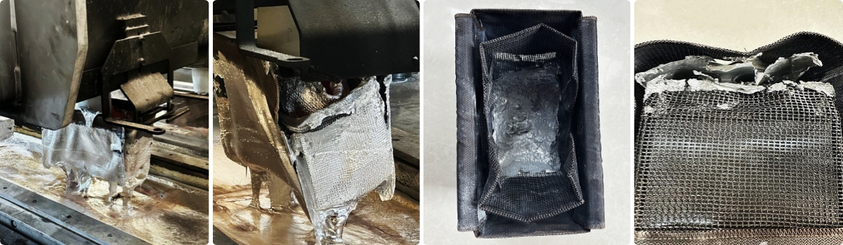 Aluminium Casting Fiberglass Filtration Filter Pouch/Bag/Basket