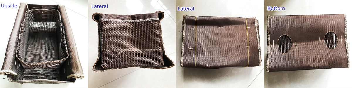 Aluminium Casting Fiberglass Filtration Filter Pouch/Bag/Basket