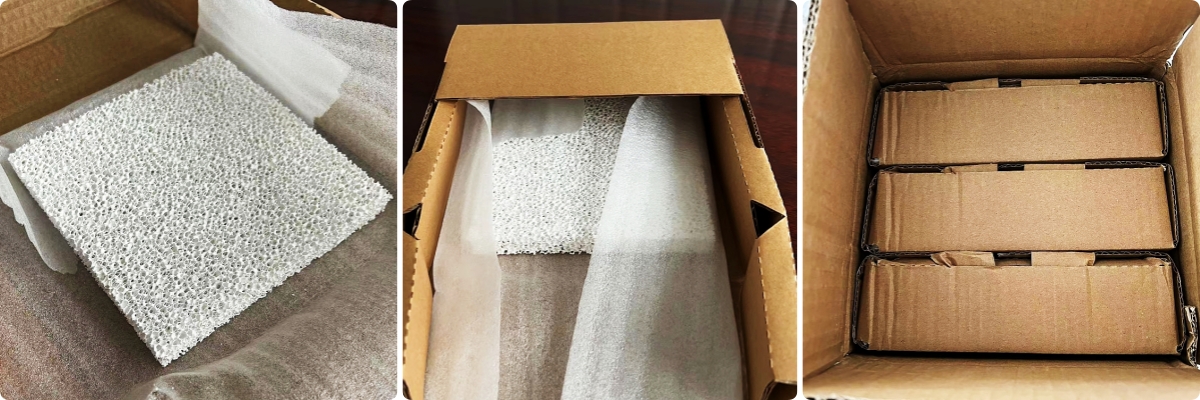 Alumina ceramic foam filter plate for pouring casting filtration