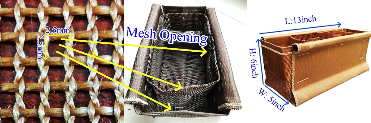 Aluminium Casting Fiberglass Filtration Filter Pouch/Bag/Basket