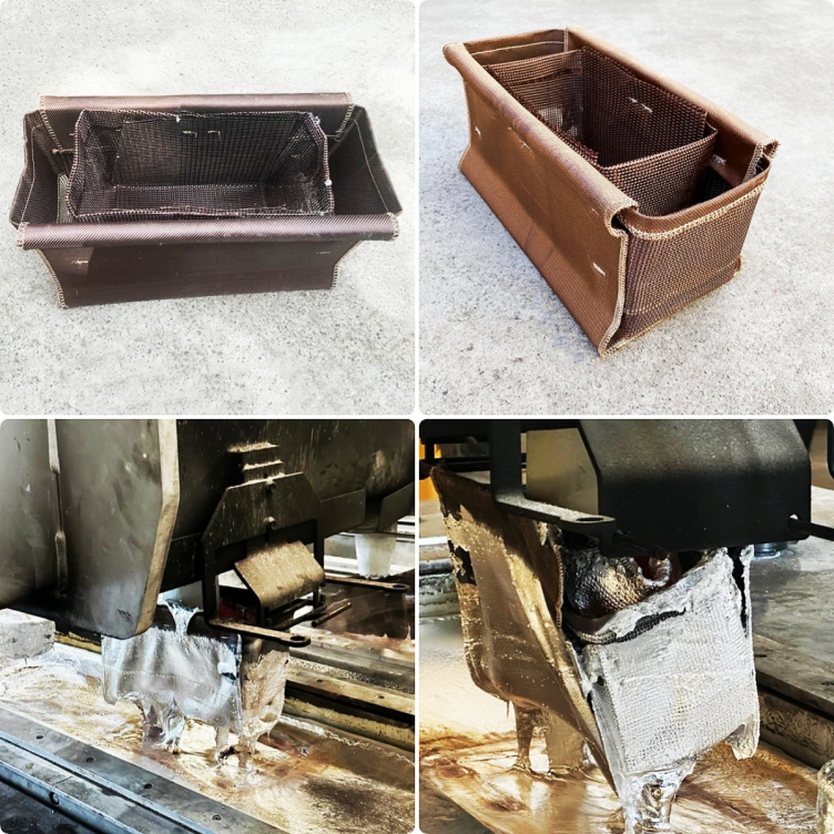 Aluminium Casting Fiberglass Filtration Filter Pouch/Bag/Basket