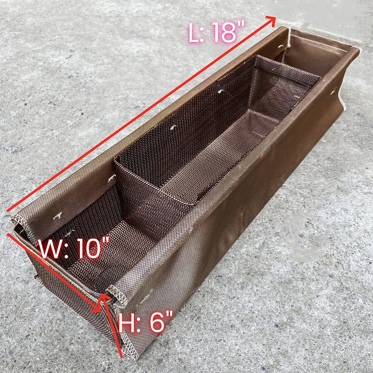 BIG Fiberglass Filter Mesh Bag For USA Client 18"x 10"x 6"