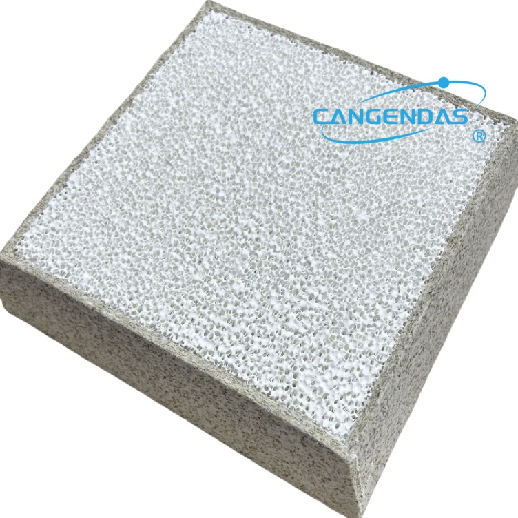 Expanded Vermiculite Gasket Alumina Ceramic Foam Filter Plate For Aluninum Liquid Filtration