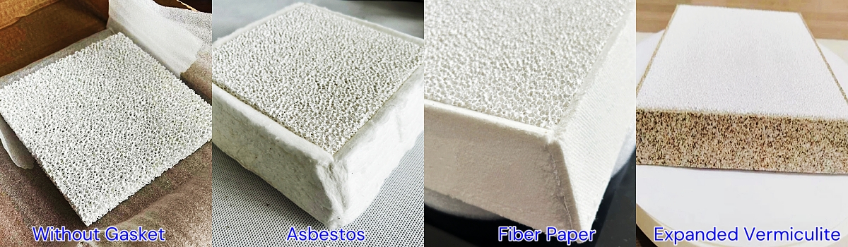 Expanded Vermiculite Gasket Alumina Ceramic Foam Filter Plate For Aluninum Liquid Filtration