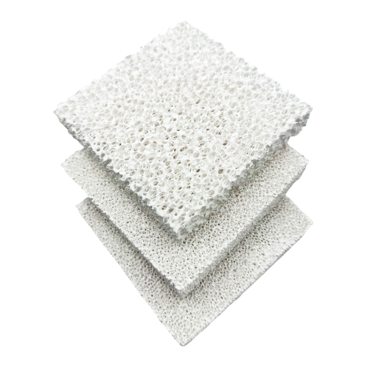 20 40 60 ppi Alumina ceramic foam filters for Canada Client