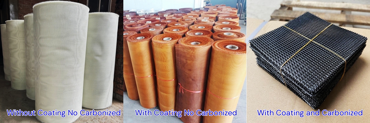 Three Kinds Of Fiberglass Filter Mesh For Aluminum Casting Filtration