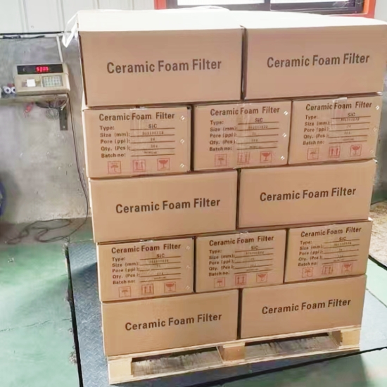 SIC Ceramic foam filters for Iron liquid filtration
