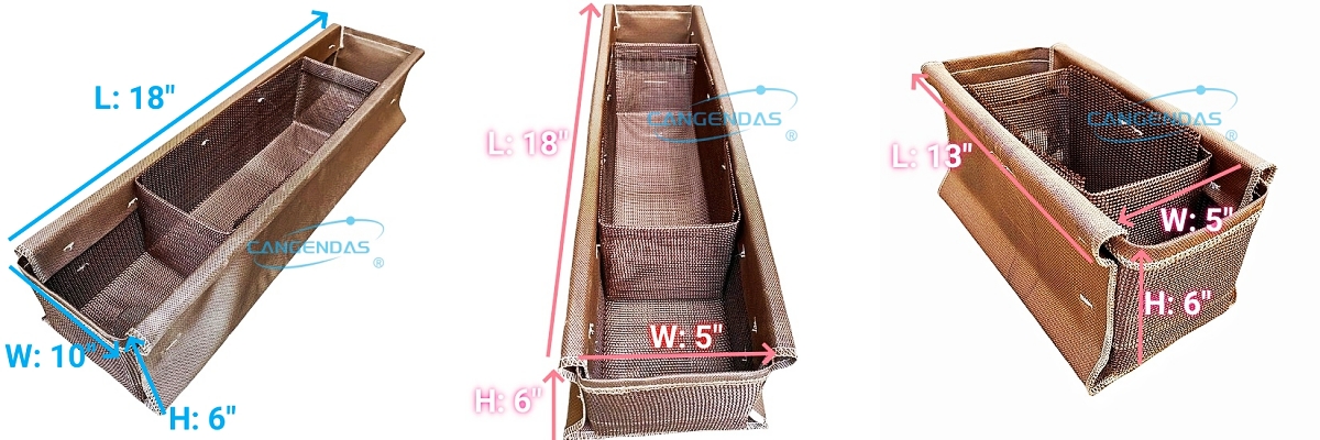 Thermally Formed Rigidized Combo Bags For Aluminum Casting Filtration