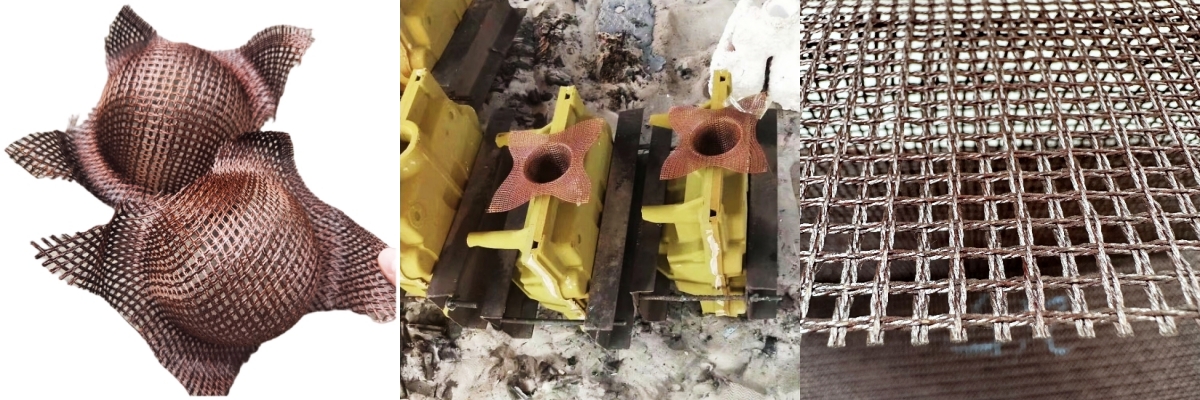 Metal wire mesh filters are NOT good for LPDC castings