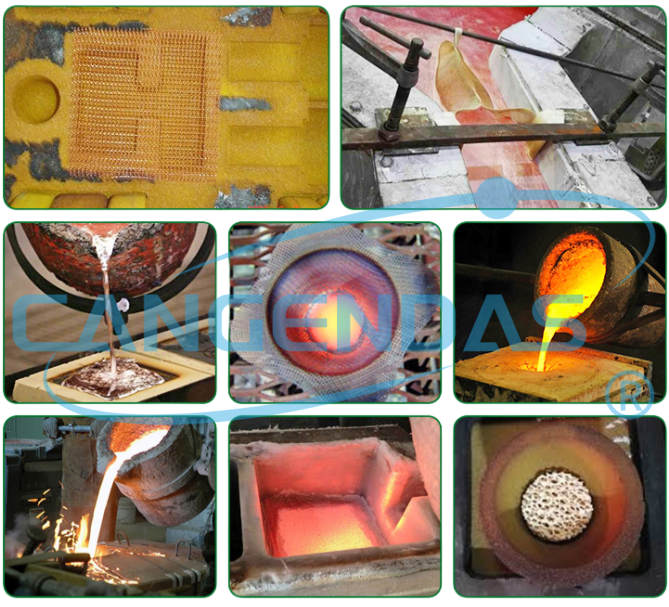 SDS Certified Silica Fiberglass Filter Mesh For Steel Iron And Aluminum Casting Filtration SDS Certified Silica Fiberglass Filter Mesh For Steel Iron And Aluminum Casting Filtration