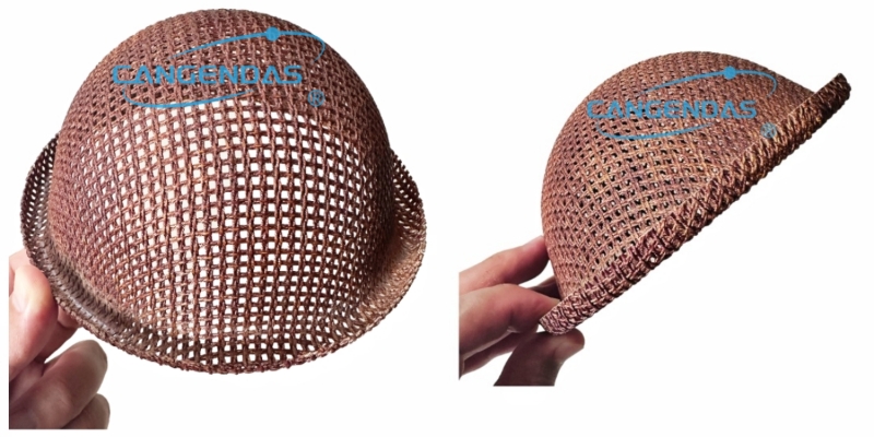 High Silica Fiberglass Cap Filter Mesh For Casting Steel Filtration Use
