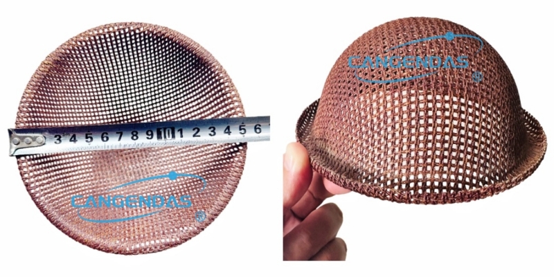 High Silica Fiberglass Cap Filter Mesh For Casting Steel Filtration Use