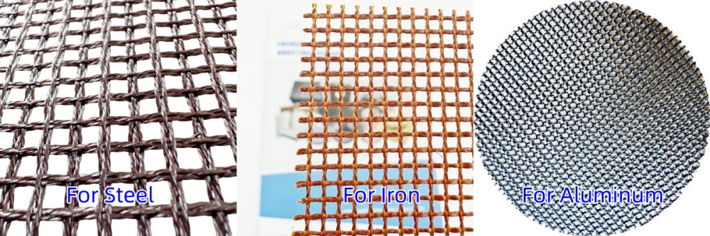 The placement of fiberglass filter mesh for molten metal filtration The placement of fiberglass filter mesh for molten metal filtration