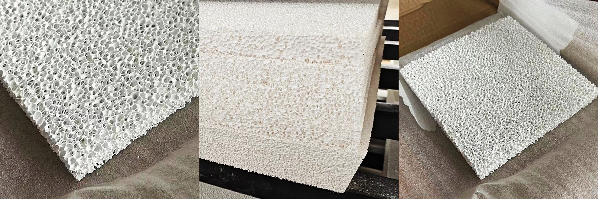 17x17x2 23x23x2 Alumina Ceramic Foam Filters export to Brazil Client 17x17x2 23x23x2 Alumina Ceramic Foam Filters export to Brazil Client