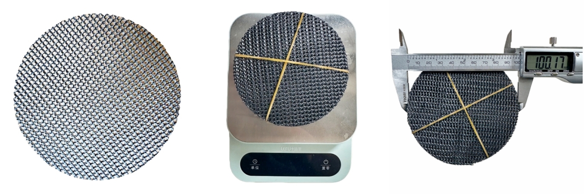 Round Fiberglass Filter Mesh For Aluminum Casting Filtration Use