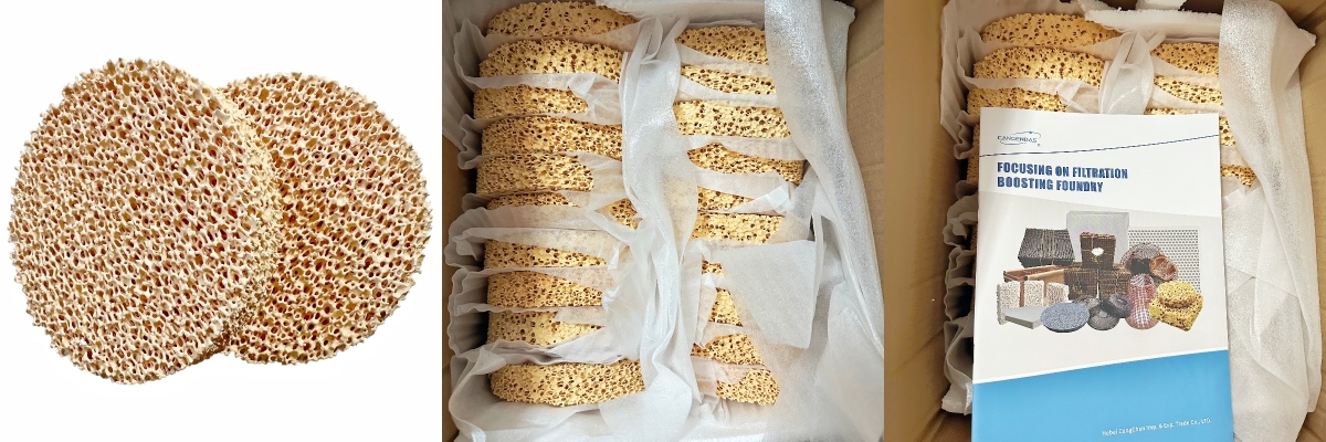 Zirconia Ceramic Foam Filter For Steel Casting Filtration Use
