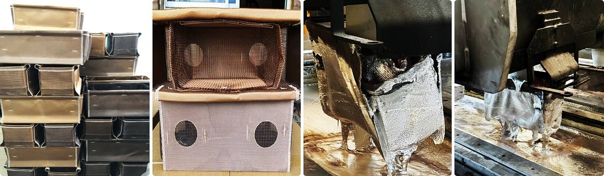 Fiberglass Filter Bag/Basket/Sock For Filtering Molten Continuous Aluminum