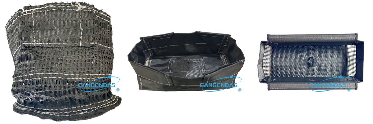 Fiberglass Filter Bag/Basket/Sock For Filtering Molten Continuous Aluminum