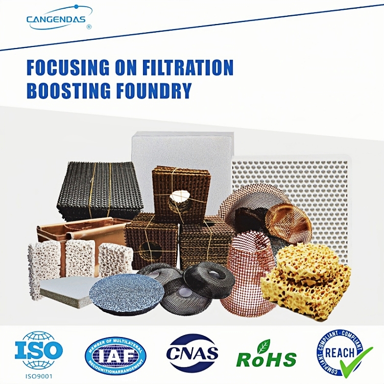 Alumina Ceramic foam filter VS Carbonized Fiberglass filter mesh