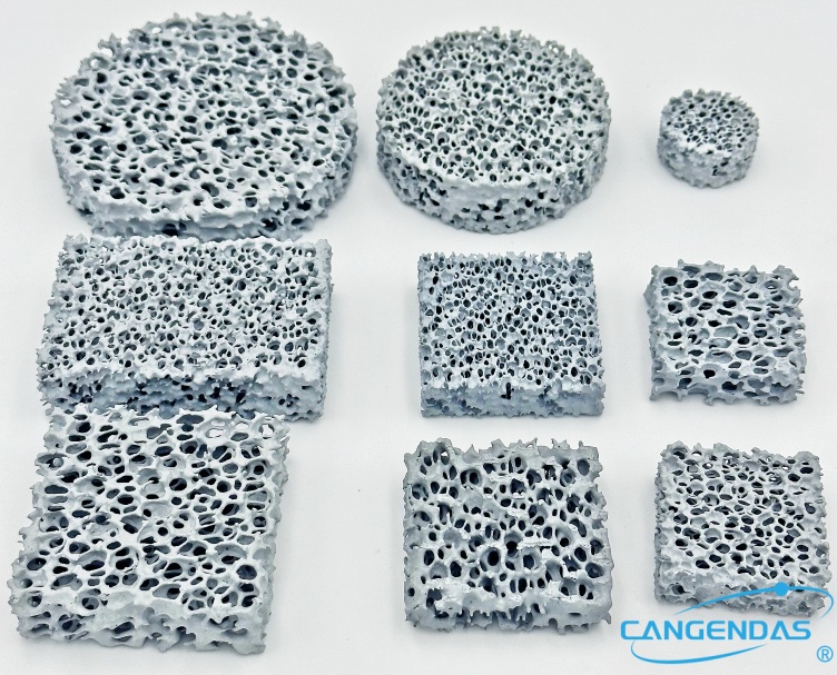 Big SiC ceramic foam filters with customized packages are exported abroad