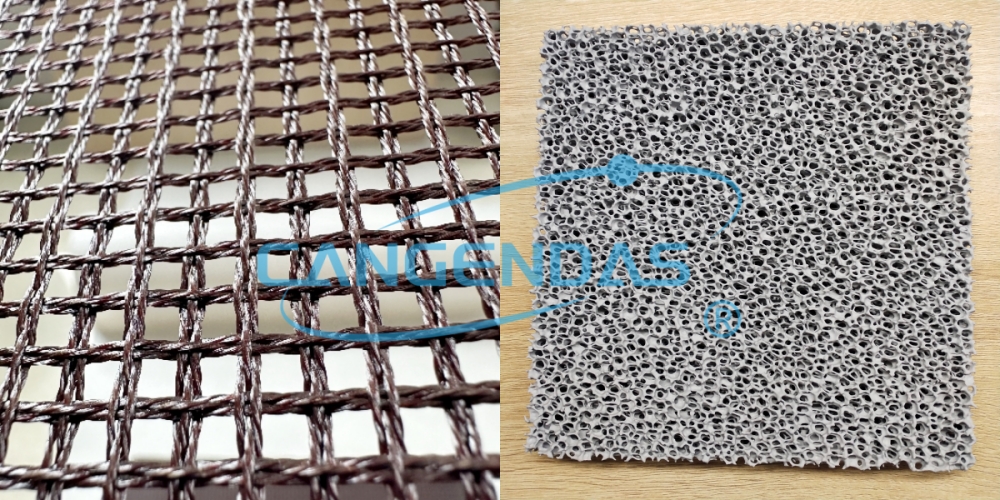Big SiC ceramic foam filters with customized packages are exported abroad