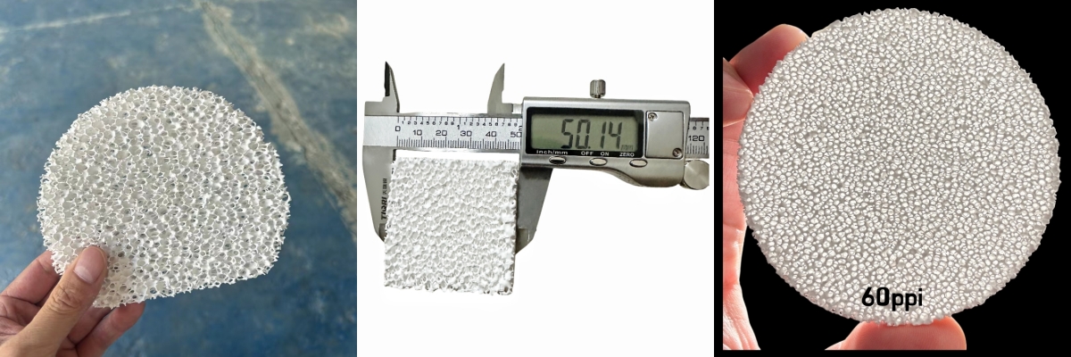 SIC VS Alumina VS Zirconia ceramic foam filters SIC VS Alumina VS Zirconia ceramic foam filters