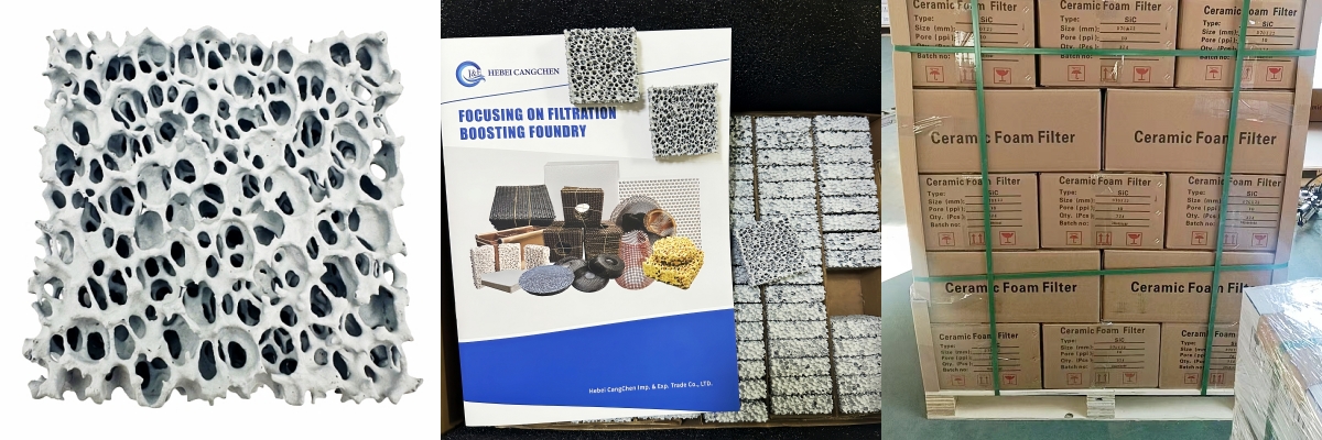 SIC Ceramic Foam Filter Are Exported to our India Client SIC Ceramic Foam Filter Are Exported to our India Client