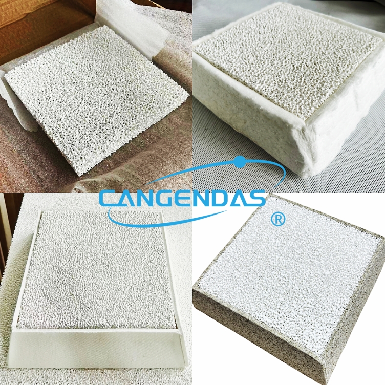 Alumina ceramic foam filter plate (large plate) Alumina ceramic foam filter plate (large plate)