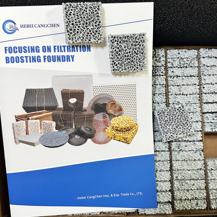SiC Ceramic Foam Filter For gray and ductile cast iron