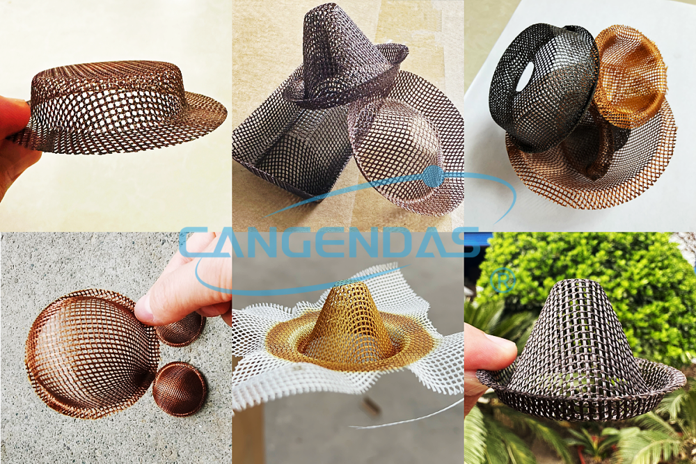 Fiberglass Cap filter mesh for Aluminum casting filtration Fiberglass Cap filter mesh for Aluminum casting filtration