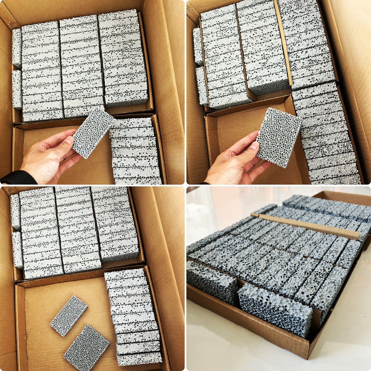 SiC Ceramic foam filters for Copper and Iron filtration use