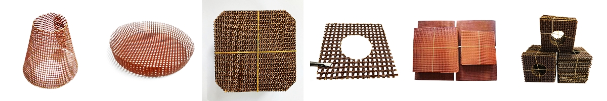 High Silica Fiberglass Filter Mesh For Steel Casting Filtration