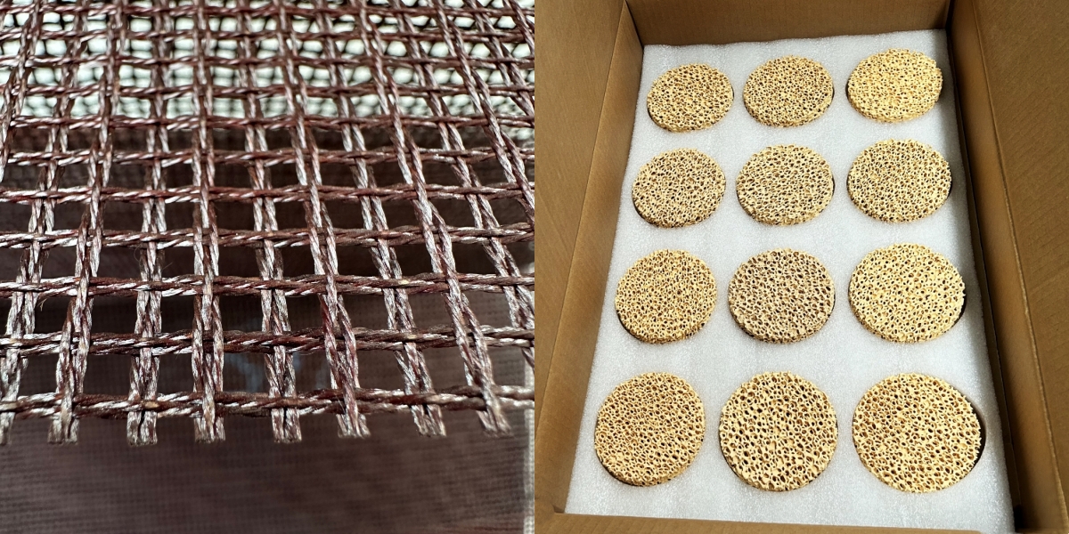 High Silica Fiberglass Filter Mesh For Steel Casting Filtration