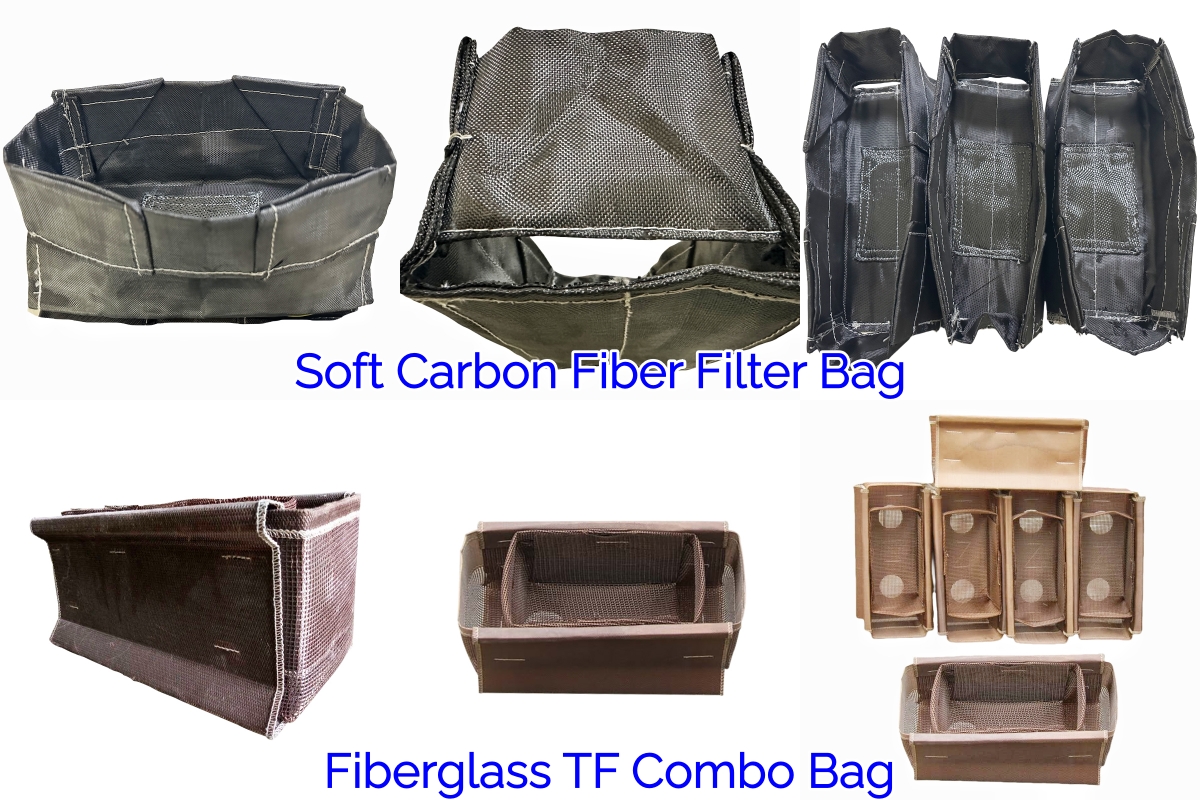 Carbon Fiber Filter Bag for High End Molten Aluminum Filtration