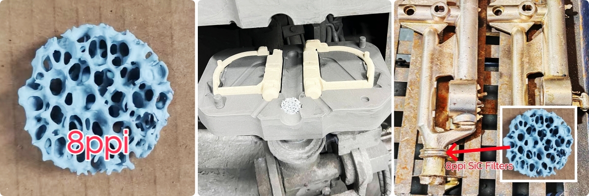 Silicon Carbide Ceramic Foam Filter-SiC CFF for Copper Filtration Use