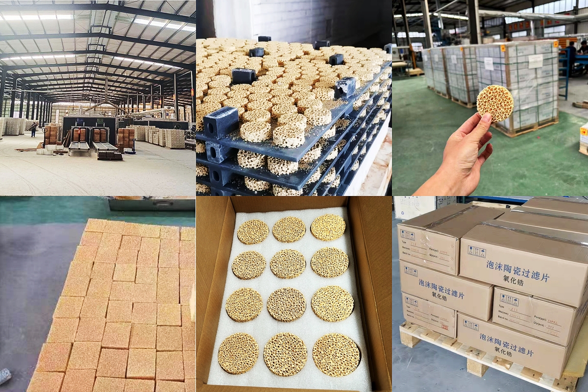 Zirconia Ceramic Foam Filter Plate for Molten Steel Casting