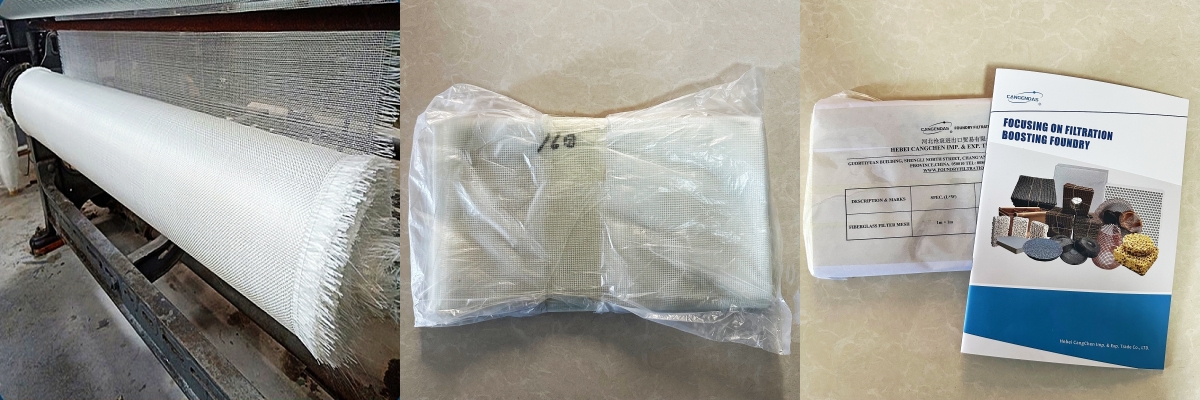White Resin Coated Fiberglass Filter Mesh for Molten Aluminum White Resin Coated Fiberglass Filter Mesh for Molten Aluminum