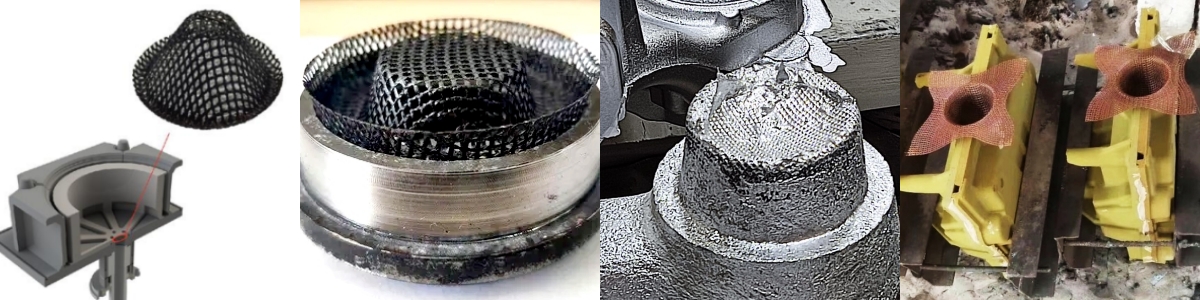 Fiberglass Cap Filter for Molten Aluminum — Dross Removal