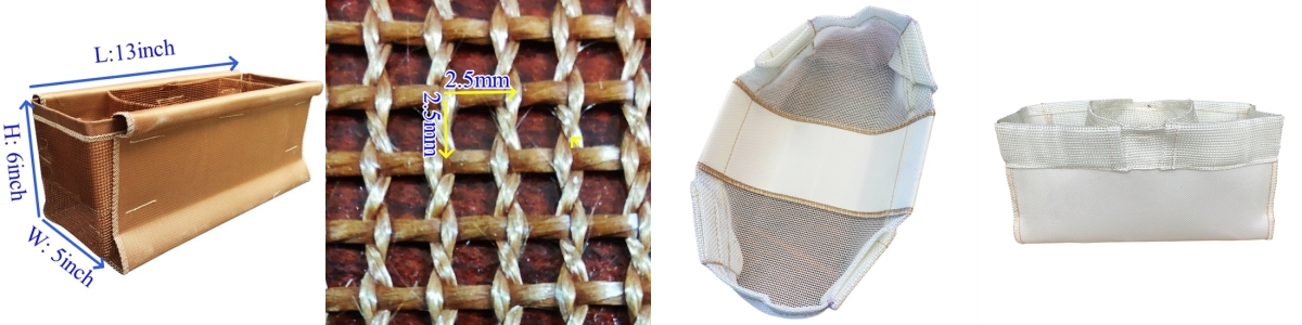 TF Combo Bag Fiberglass Filter Bag for Molten Aluminum