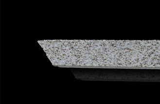 Right-angle side or bevel edge for ceramic foam filter