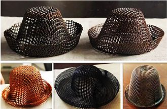 Many Shapes Of Fiberglass Cap Filters from China Hebei Cangchen Manufacturer: Black color and yellow color. High temperature carbonized type is better to filter molten metal.