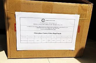 Fiberglass Filtration Pouch/Bag Samples For Our Clients