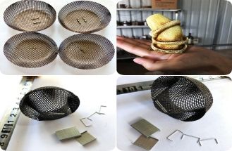 Many kinds of Fiberglass Cap Filters For Casting Aluminium Filtration