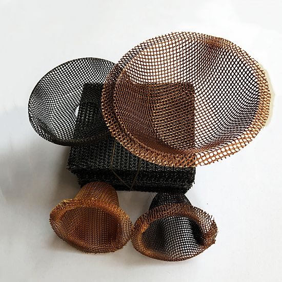 High Silica Fiberglass Filtration Mesh Cap